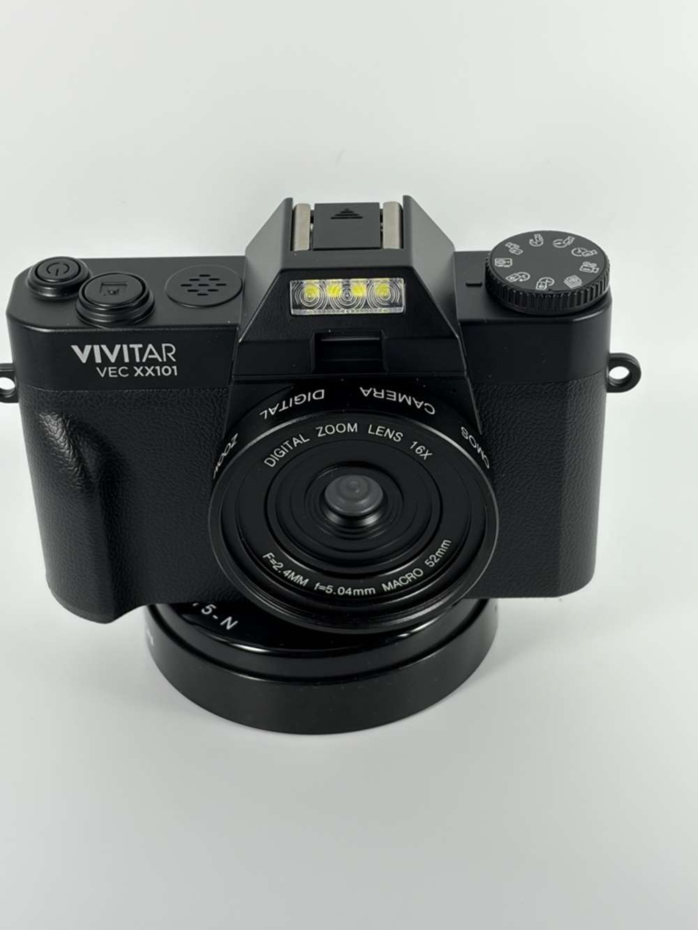 Vivitar VEC XX101 Black Digital Camera with Wide-Angle Lens
